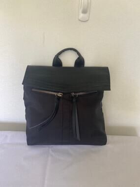 Botkier New York Trigger Black Mini Backpack With Leather Tassels